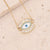 Women Eye Copper Gold Plating Pendants