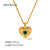 IG Style Heart Geometric Stainless Steel 18K Gold Plated Necklaces