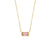 Fashion Quadrilateral Round Geometric Stainless Steel 18K Gold Plated Necklaces