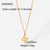 IG Style Octagram Geometric Stainless Steel 18K Gold Plated Necklaces