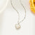 Korean Tulip Geometric Titanium Steel 18K Gold Plated Necklaces