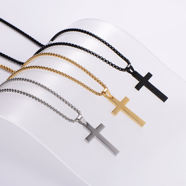 Moderate Luxury Cross Stainless Steel Electroplating Pendants