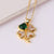 Women Chain Heart Flower Copper Electroplating Necklaces