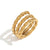 Minimalist Circle Geometric Stainless Steel 18K Gold Plated Rings