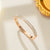 Minimalist Gypsophila Stainless Steel 18K Gold Plated Bangles