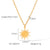 IG Style Octagram Geometric Stainless Steel Electroplating Necklaces