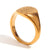 Minimalist Women Circle Geometric Stainless Steel 18K Gold Plated Rings