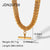 IG Style Chain Geometric Stainless Steel 18K Gold Plated Necklaces