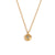 Fashion Round Geometric Stainless Steel 18K Gold Plated Necklaces