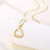 Women Minimalist Geometric Metal Stainless Steel Electroplating Necklaces