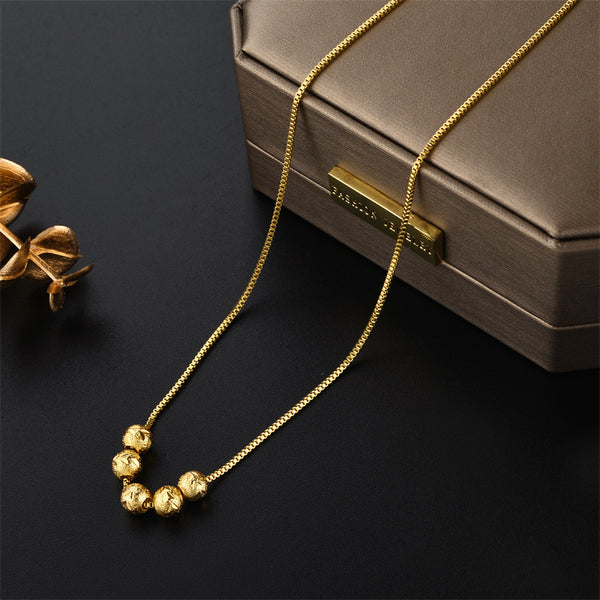 Geometric Titanium Steel 18K Gold Plated Necklaces