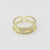 Women Metal Gold Plated Copper Rings