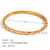 Minimalist Circle Stainless Steel 18K Gold Plated Bangles