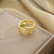 Retro Vintage Snake Animal Chinese Zodiac Copper 18K Gold Plated Rings