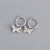 925 Sterling Silver Cute Butterfly Chinese Zodiac Animal Silver Stud Earrings