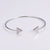 Women Metal Zodiac Sign Titanium Steel Electroplating Bangles