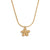 Fashion Flower Geometric Stainless Steel 18K Gold Plated Necklaces