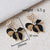 Chic Heart Bowknot Copper Earrings