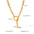 IG Style Chain Geometric Stainless Steel Electroplating Necklaces