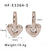 IG Style Heart Heart Geometric Stainless Steel Electroplating Earrings