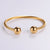 Casual Stripe Circle Round Stainless Steel Electroplating Bangles