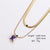 Minimalist Stripe Polka Dot Circle Round Stainless Steel Electroplating Necklaces