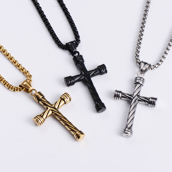 Retro Vintage Cross Stainless Steel Pendants