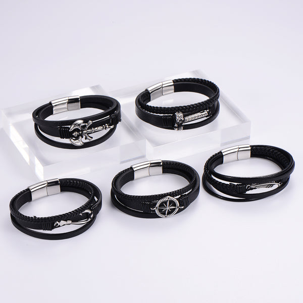 Punk Bird Owl Stainless Steel Handmade Bangles