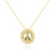 Quadrilateral Round Heart Zircon Diamond Inlay Necklaces