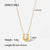 IG Style Pearl Geometric Stainless Steel 18K Gold Plated Necklaces