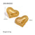 IG Style Heart Heart Stainless Steel Electroplating Earrings