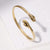 Expressive Palm Stainless Steel Electroplating Bangles