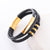 Men Minimalist Round Stainless Steel Electroplating Bracelets