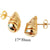 Fashion Copper Electroplating Stud Earrings