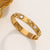 Moderate Luxury Circle Stainless Steel Electroplating Bangles