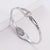 Women Korean Metal Geometric Stainless Steel Bangles