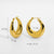 IG Style Circle Geometric Stainless Steel 18K Gold Plated Earrings