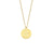 Fashion Quadrilateral Round Geometric Stainless Steel 18K Gold Plated Necklaces