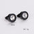 IG Style Circle Stainless Steel Electroplating Stud Earrings