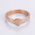 Minimalist Heart Heart Stainless Steel Electroplating Rings