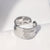 Women Minimalist Stripe Ellipse Leaf Stainless Steel Rings