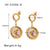 IG Style Circle Geometric Stainless Steel Electroplating Earrings