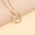 Women Heart Alloy Electroplating Necklaces