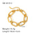 Unisex IG Style Chain Geometric Stainless Steel Electroplating Bracelets