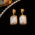 Luxurious Quadrilateral Round Ellipse Leaf Rhombus Animal Bowknot Text Letter Geometric Number Droplet Flower Chinese Zodiac Artificial Pearl Oil Dripping Earrings