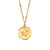 Fashion Hexagon Geometric Stainless Steel 18K Gold Plated Necklaces