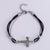 Women Korean Checkered Metal Zodiac Sign Titanium Steel Bracelets