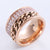 Fashion Circle Round Stainless Steel Electroplating Rings