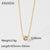 IG Style Chain Geometric Stainless Steel 18K Gold Plated Necklaces