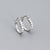 925 Sterling Silver Korean U-Shape Geometric Silver Electroplating Stud Earrings